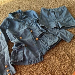 Women’s fashion nova jean short suit